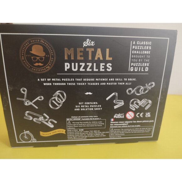 Six Metal puzzles by IQ Original Hand Made Puzzles - Picture 3 of 5
